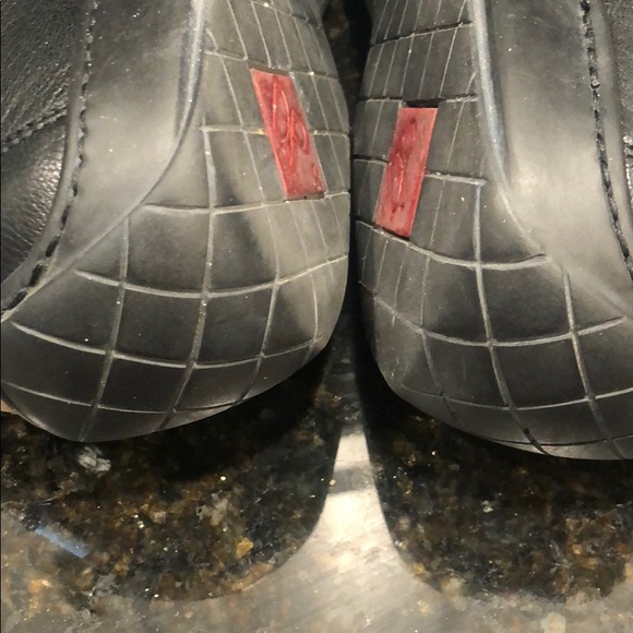 Black grain calf slip on loafer; great shape - Picture 2 of 8